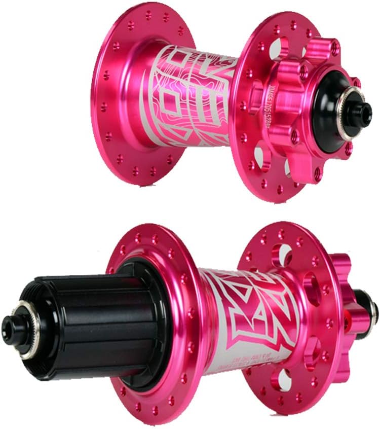KOOZER Bicycle Hubs XM490 Pink 32Hole CNC Aluminum MTB Disc Brake Front Hub 9x100mm Rear Hub 10x135mm Quick Release