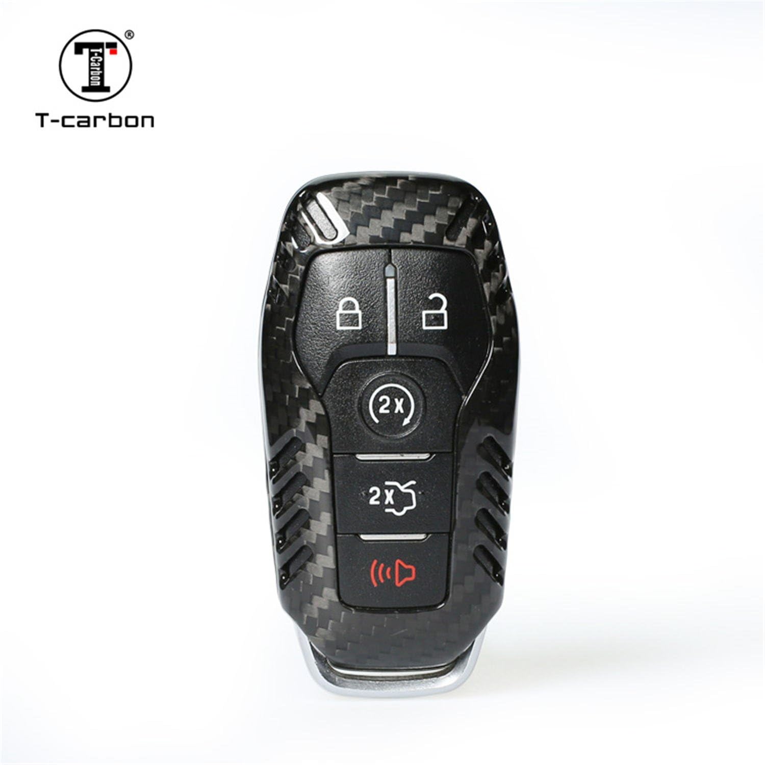 Carbon Fiber Key Fob Cover for Ford Mustang Key Fob 5