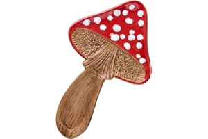 DGUDGU Spoon Rest Spoon Holder For Stove Top Cute Mushroom Spoon Rest For Kitchen Counter Ceramic Spatula Holder Utensil Rest