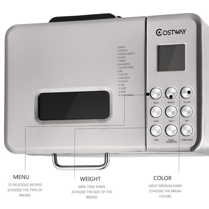 Máquina de pan automática con 19 programas, BestComfort 2 L ...