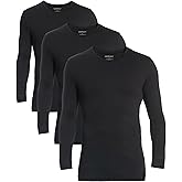 Comfneat Men's 3-Pack Thermal Undershirts Long Sleeve Base Layer