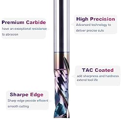 SpeTool CNC Compression Router Bit 1/2 Inch Shank