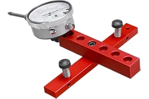 CDIYTOOL Adjustable Anodized Aluminum Dial Indicator Gauge for Table Saw, Machinery/Tool Alignment System Alignment and Calibration Aligning Calibrating Work Shop Machinery