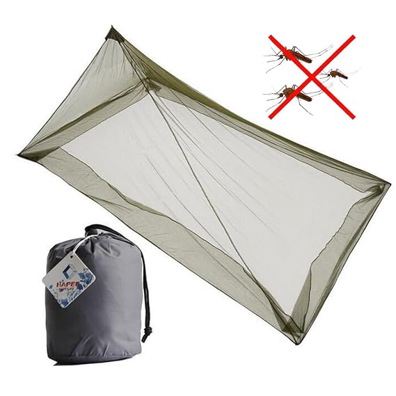 MEIWO Outdoor Polyester Triangle Kompaktes und Leichtes Moskitonetz für Einzelbett