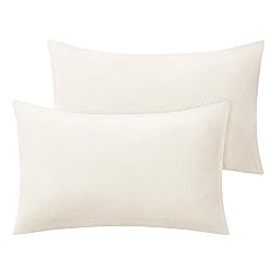 BEDELITE Flannel Pillow Cases Queen Size Set of