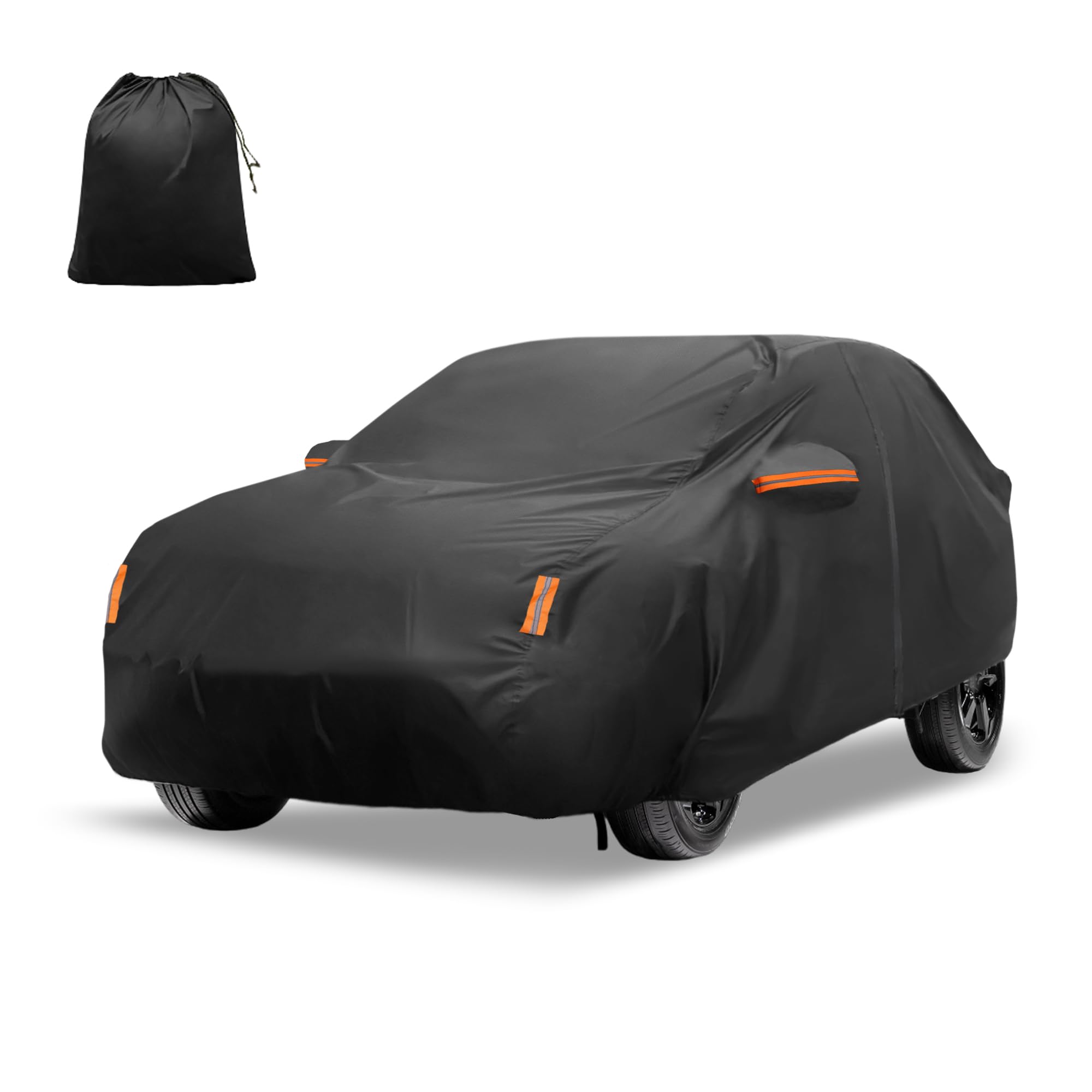 Photo 1 of X AUTOHAUX Car Cover for Toyota RAV4 2012-2022 210D-PU Outdoor Full Car Cover All Weather with Door Zipper for Waterproof Windproof Sun Rain Snow Protection