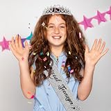 Moitkptt 13th Birthday Tiara Sash Silver Happy Birthday Crown Girls Gift view 2