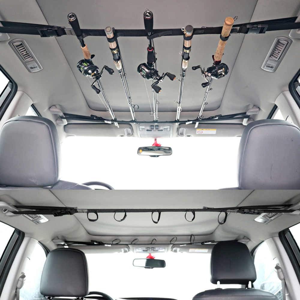 Amazon Flymylion ロッドキャリー ロッドホルダー 車用 釣り用ロッドベルト 5本収納 2個入り 釣り竿ホルダー 車用収納 キャリアアクセサリ 車 バイク