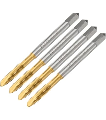 thumbnail image 2 of Uxcell Spiral Flute Taps, 3/16-28 UNC 2B High Speed Steel 2 of 9