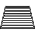 Woozuro 2 Inch Twin Bunkie-Board Only, Low Metal Box-Spring Frame with Steel Slats, Quick Lock Bed-Slat Replacement, Noise Free Mattress Surpoort Base, Upholstered Bed Frame Accessories, Black