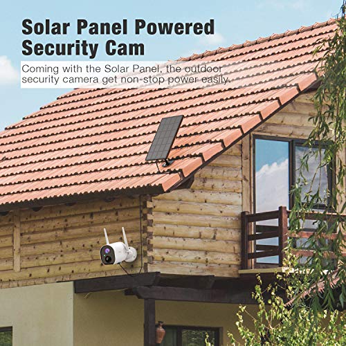Outdoor Security Camera, Conico Wireless Solar Powered Home IP