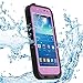 Samsung Galaxy S4 Case, LERBO Colorful Waterproof Dirt Dust Proof Case Cover for Samsung Galaxy S4 I9500(Pink)