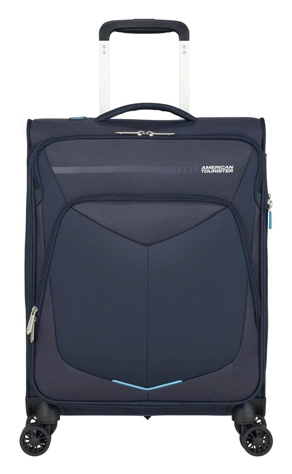 American Tourister Summerfunk - Spinner S, expandable hand luggage, 55 cm, 43/46 L, blue (navy)