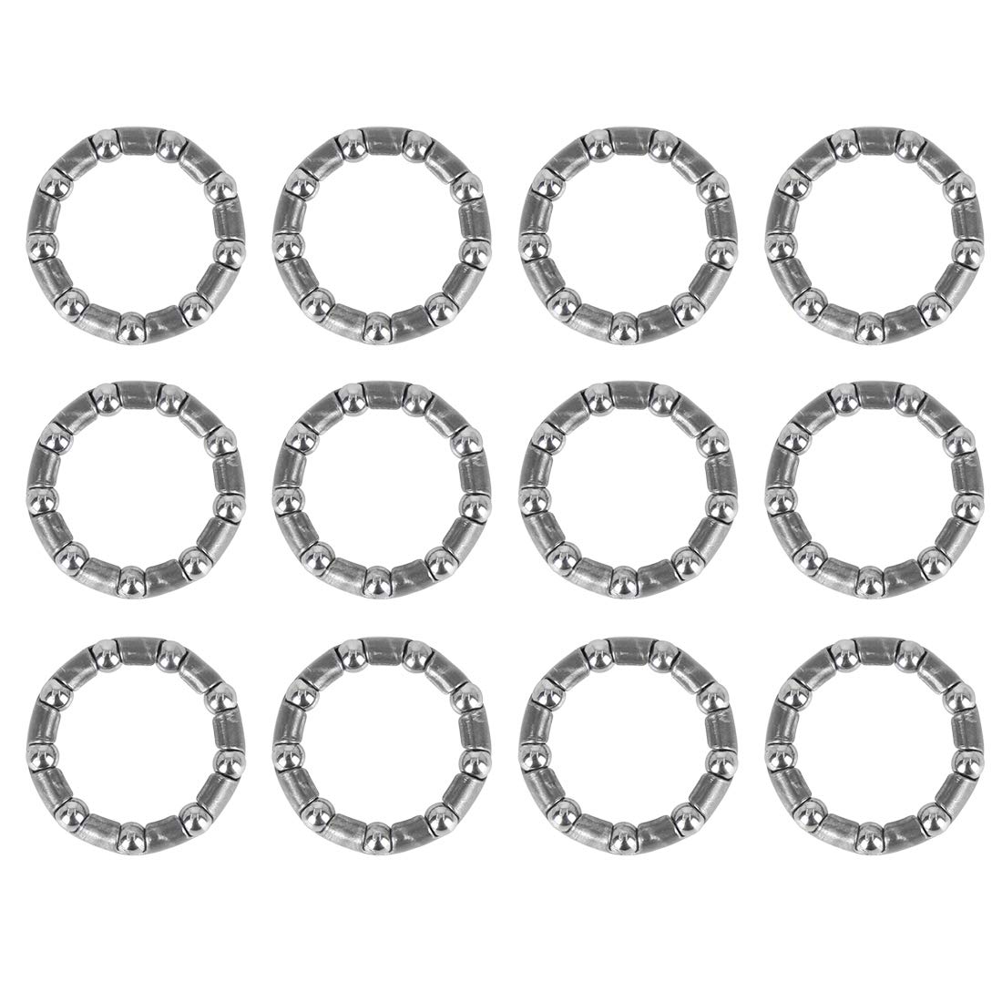X AUTOHAUX 12pcs 31mm Crank Bearings Mid Axle Wheel Bearing Retainer for Bike
