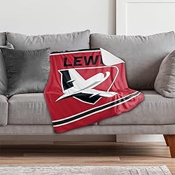 Lewis University Primary Logo Stripes Sherpa