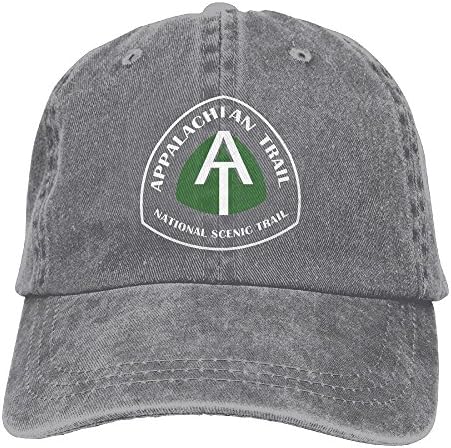 Vbfgtg Appalachian Trail at Adult Washed Retro Denim Hats Adjustable Baseball Cap Dad Hat