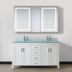 Krugg LED Medicine Cabinet 60 Inch X 36 Inch