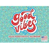 Good Vibes Wall Calendar 2026 Teen Girls Tween Women Manifesting Monthly For Teenage Room 12 Month | American Made In The USA