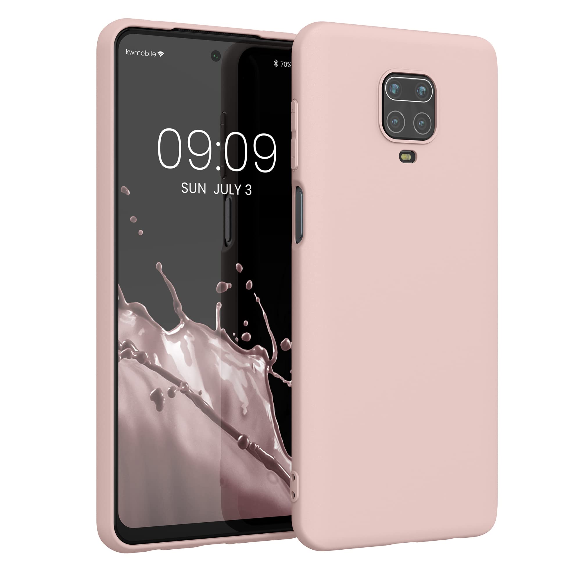 kwmobile Case for Xiaomi Redmi Note 9S / 9 Pro / 9 Pro Max Case - Soft Cover - Shockproof TPU Material - Wireless Charging - Coconut Swirl — image 1