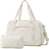 LONG VACATION Women's Travel Duffel Bag with Toiletry Bag, Sports Gym Bag Weekendeer Carry-on Tote with Shoe Compartment and 