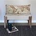 AILOVYO Retro Travel Adventure World Map Machine Washable Polyester Decorative Body Pillow Case Cover, 20