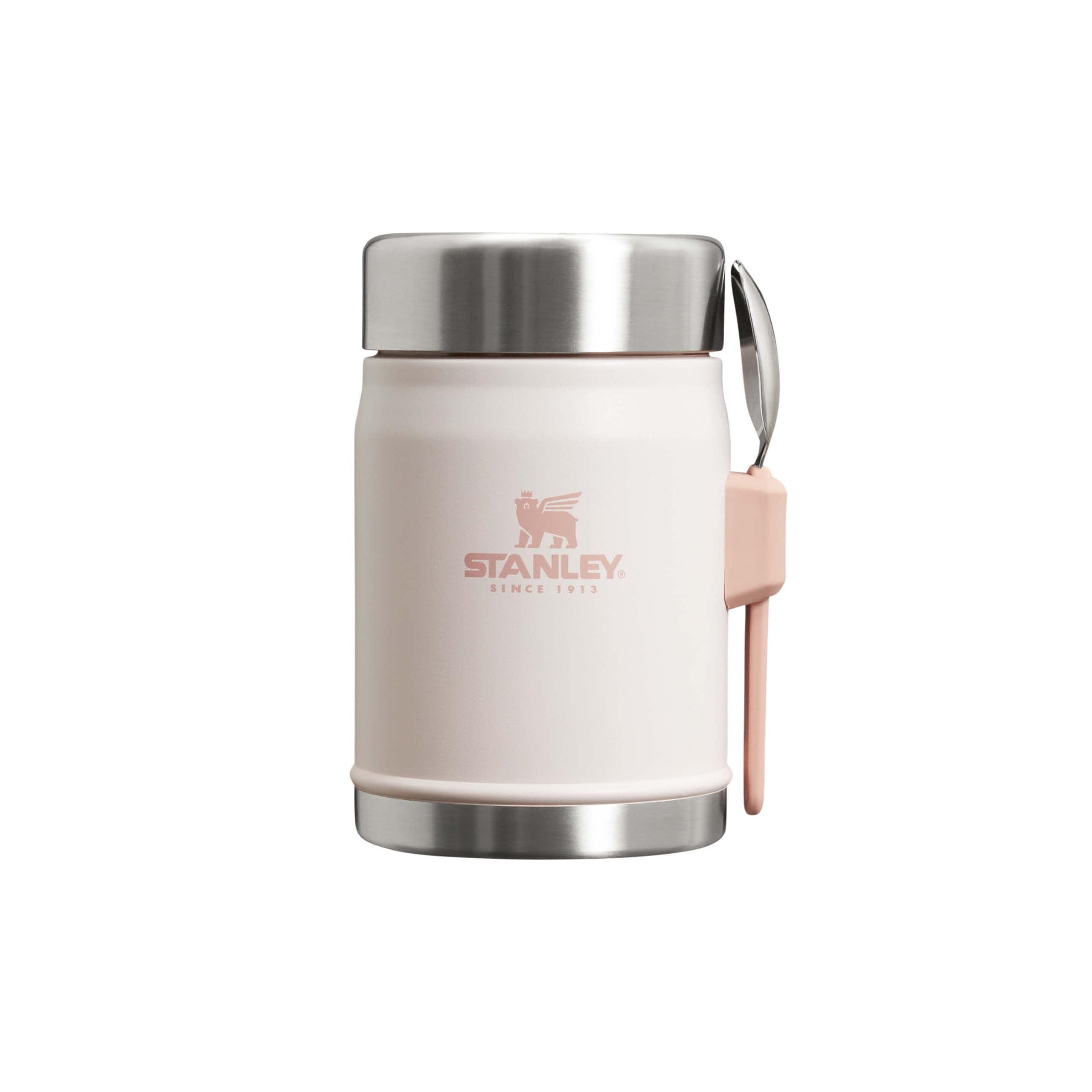 Stanley Classic Legendary Thermal Container for Food with Spork 400 ml - Keeps Hot or Cold for 7 Hours - Stainless Steel Warming Container - BPA-Free - Dishwasher Safe - Rose Quartz