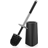 SetSail Toilet Brush, Compact Size Toilet Bowl Brush and Holder Toilet Brushes for Bathroom with Stainless Steel Handle Toile