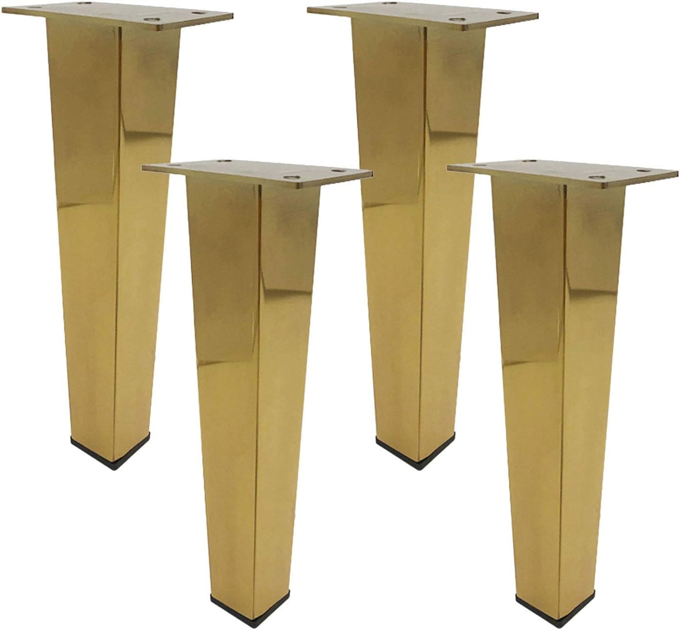 4 Stück Möbelbeine, Edelstahl-Schrankfüße, Metall-Tischbeine, Für