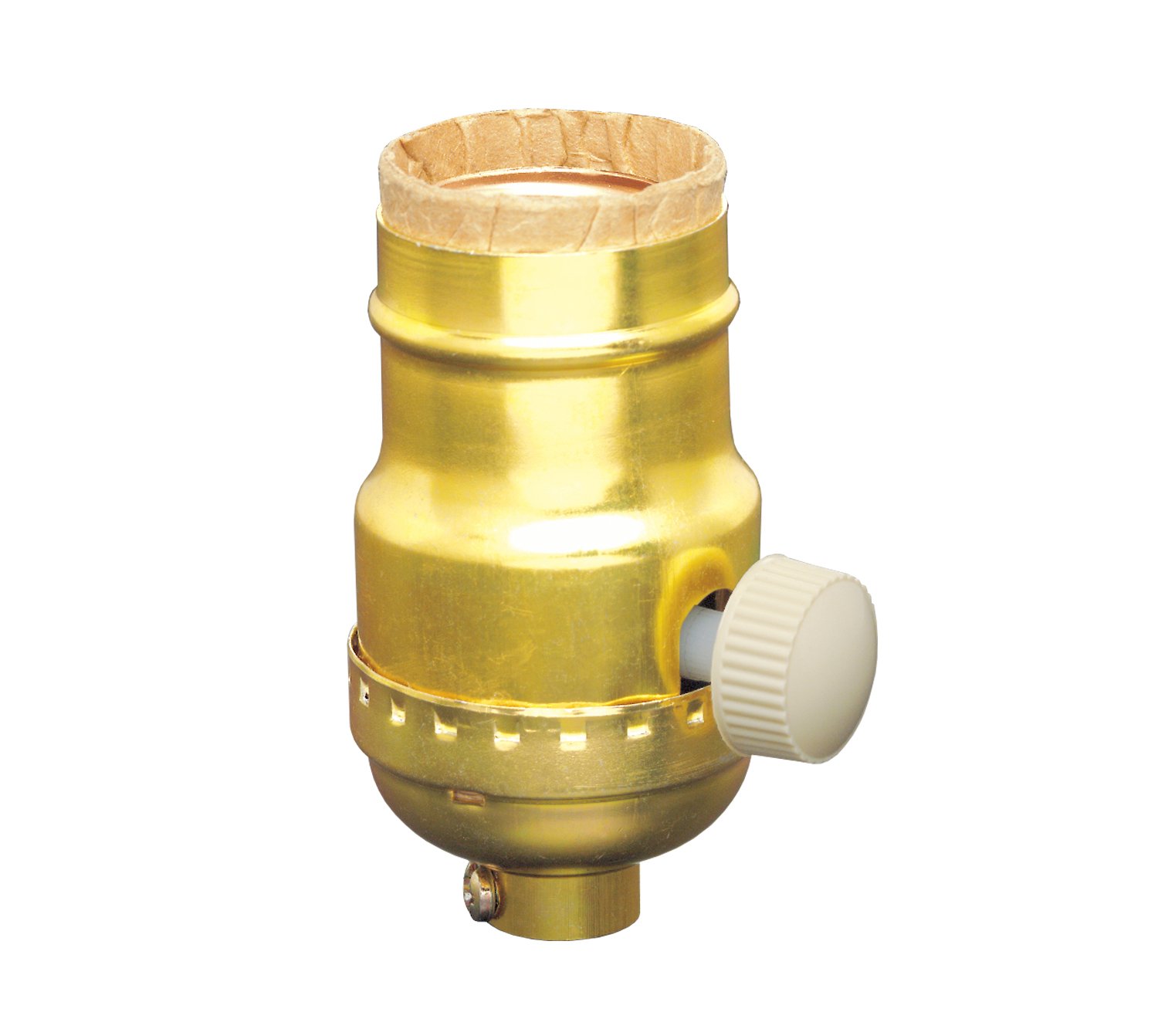 Leviton 6151 Incandescent Lamp Holder Socket Dimmer, Metal Finish