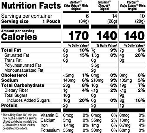 6 Keebler+Cookies+Crackers+Variety+Count
