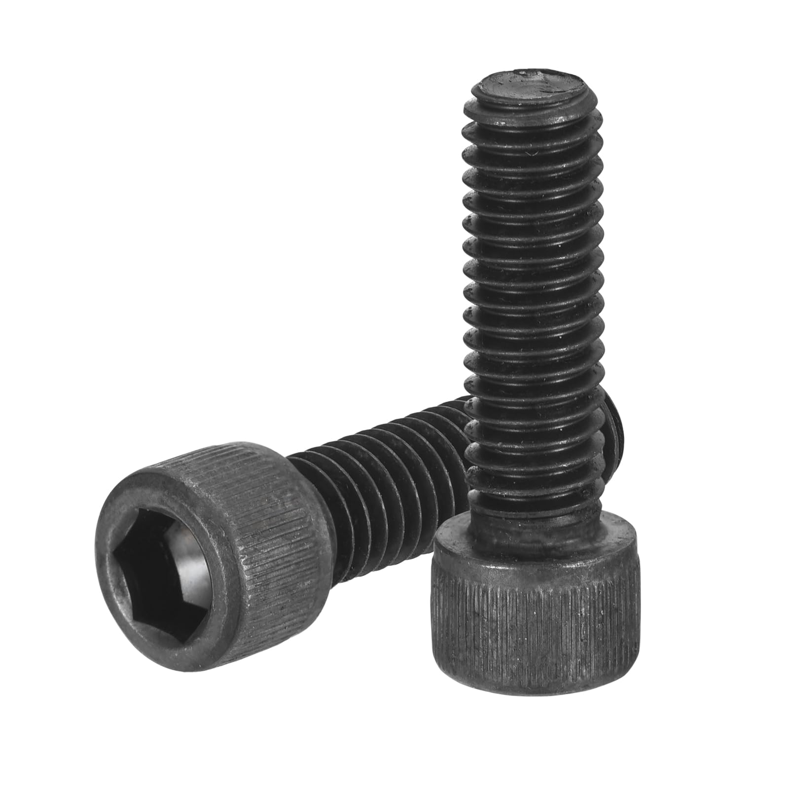 uxcell Hex Socket Bolts (3/8"-16x1-1/2"), 304 Stainless Steel Hex Socket Drive Screw, Black, 20 Pcs