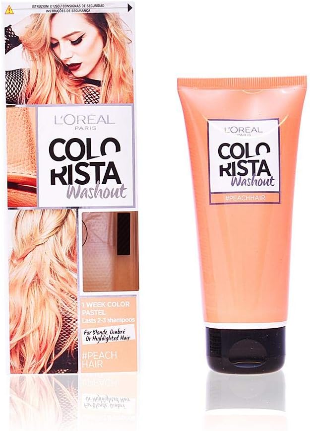 L'Oreal Paris Colorista Peach Washout Semi Permanent Hair Dye 80ml