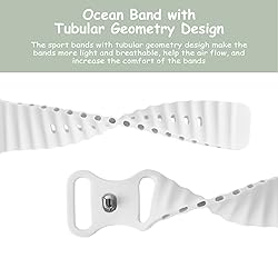 QRose Silicone Elastic Ocean Bands Compatible with