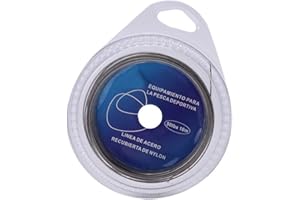 VGEBY Fishing Line Wire Leader, Stainless Steel Trace Lure 10 Meter with 12Pcs Crimps Sleeves