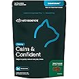 VetriScience Calm & Confident Chews, Composure Calming and Anxiety Supplement for Cats, Reduce Stress and Fear, Ideal for Travel, Vet, Grooming and Routine Changes, Trout, 30 Count