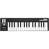 MIDIPLUS AKM320BT USB MIDI Keyboard Controller, Black, Bluetooth