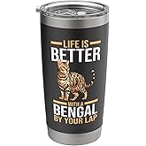 Cat Bengal Stainless Steel Insulated Tumbler