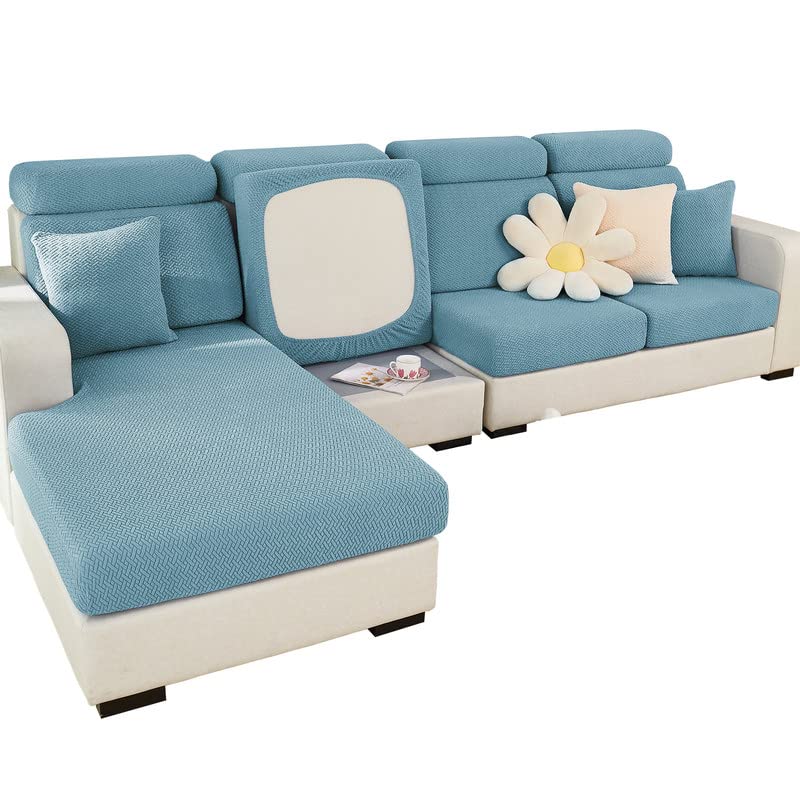 MINGPINHUIUS Sofa Seat, Cushion Cover, Stretch Sofa Cover, Universal Elastic Sofa Seat Cover, Non-Slip Sofa Cover Protective Cover for Sofa Cushion L-Shaped Chaise Lounge Furniture Protection