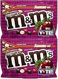 M&M’s Chocolate Candy (2 Pack) Flavor Vote Crunchy Raspberry Sharing Size, 8 Ounce Bags