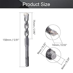 Utoolmart Masonry Drill Bit 14mm x 150mm Carbide