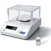LACHOI Analytical Balance 500g 0.001g High Precision Scale with Windshield | Jewelry Weighing,With Calibration Weight,Digital Scale,LED Display