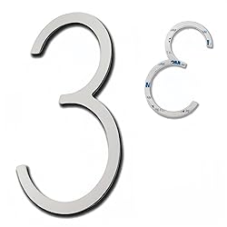 TILUODA Self-adhesive house number 5
