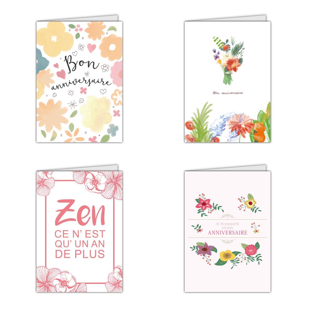 Carte Anniversaire Et Fleurs Carte Postale Lot De 16 Cartes Differentes Fleurie Carte Anniversaire Et Fleurs Format Carte Postale Dispo En 3 Formats Cartes Et Papier Cartonne Cartes Postales