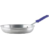Winco 10" Natural Induction Aluminum Fry Pan | Induction compatible, Stay cool handle, Great for Sauteing, Searing, Frying and Restaurant Kitchens