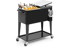 MADOG SPORT EQUIPMENT MADOG Modern Cooler with Wheels - Outdoor Entertaining Cooler for Patio and Deck