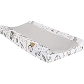 Lambs & Ivy Jungle Friends Soft, Warm & Cozy Safari Changing Pad Cover - Gray