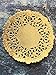 The Baker Celebrations Gold Foil 4 inch Round Paper Lace Table Doilies – Great for Serving Small Treats or Rolling Around Silverware (Pack of 50)