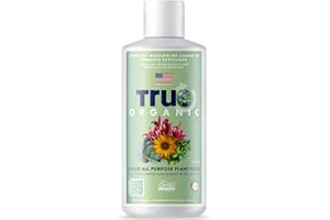 True Organic All Purpose Liquid Plant Food - Liquid Fertilizer 16oz - CDFA, OMRI Listed for Organic Gardening NPK 3-2-2