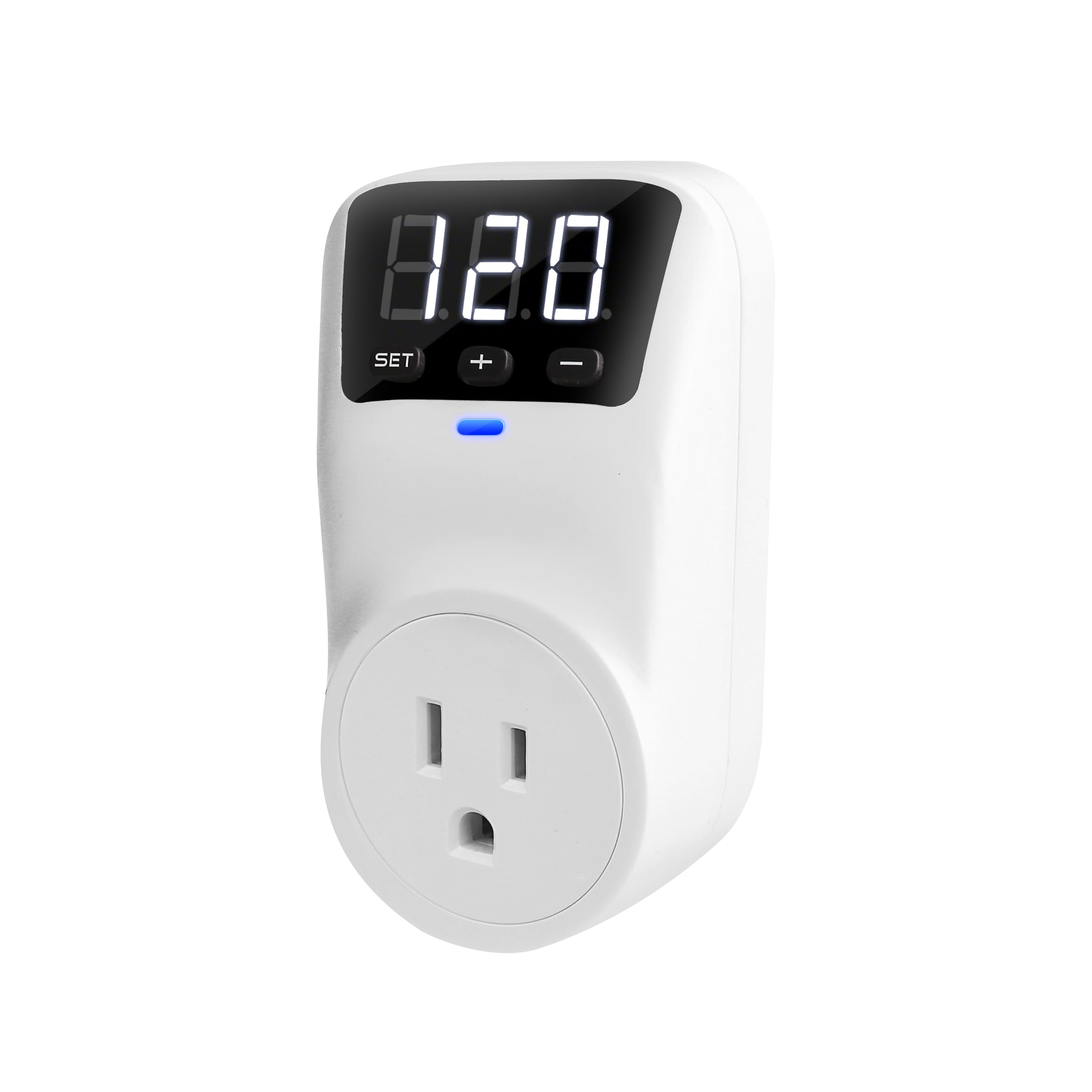 Photo 1 of Smart Surge Protector Voltage Stabilizer Fireproof UL94V-1 Wall Mount Surge Protector Outlet for Refrigerator, TV & Heavy-Duty Appliances w/Real-Time Monitoring & Custom Voltage 80V-140V