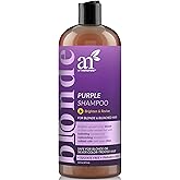 Artnaturals Purple Shampoo – (16 Fl Oz / 473ml) – Protects, Balances and Tones – Bleached, Color Treated, Silver, Brassy and Blonde Hair - Sulfate Free